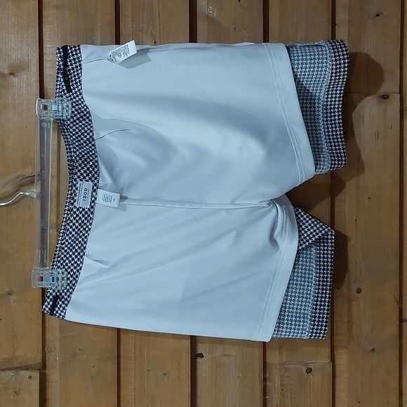 Izod Golf Skort Black White Size 12 - Picture 4 of 6